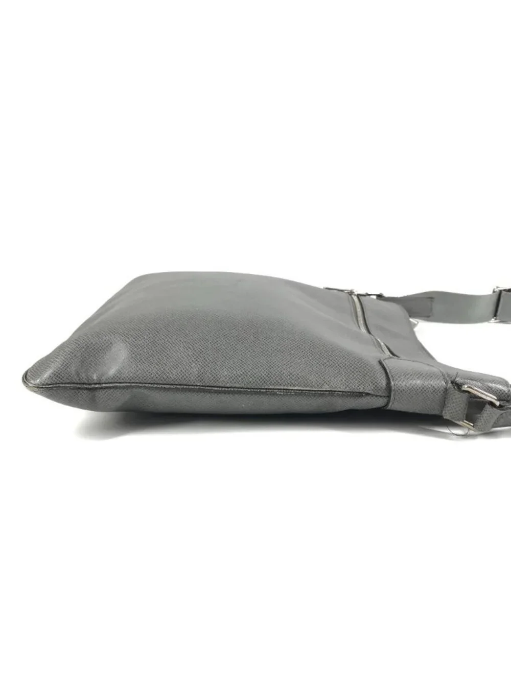 Louis Vuitton Shoulder Bag Sasha Taiga Leather Glacier Gray